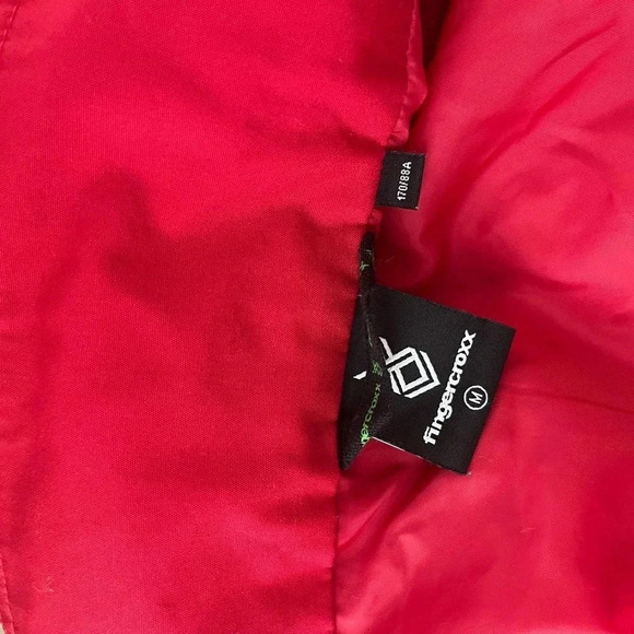 Fingercroxx Red Camoflauge Men’s Jacket Size Medium Outerwear Camo - Picture 9 of 10